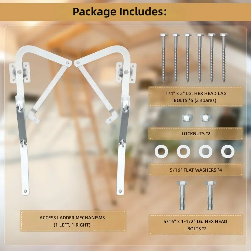 Woodworking Lofts - Loft Ladder Hinge Arm Compatible with