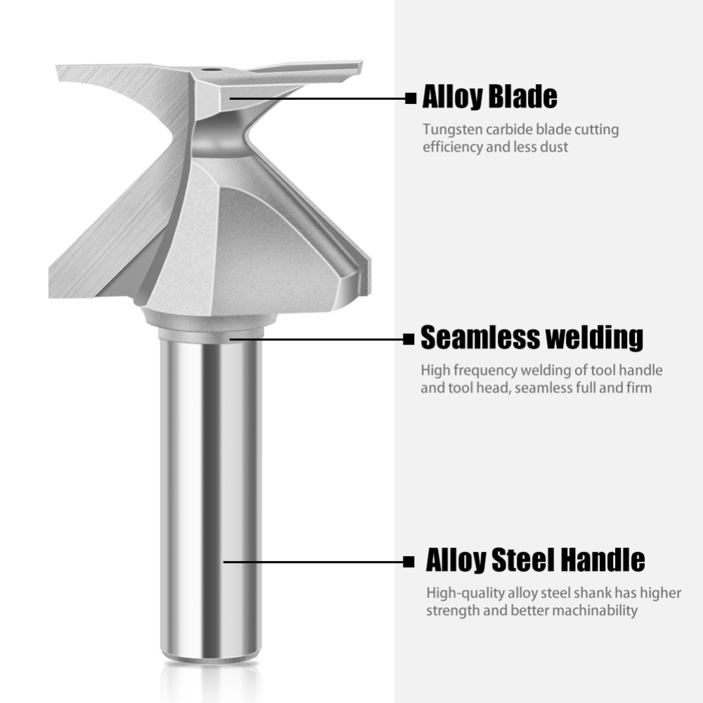 1/2 Inch Shank 45 Degree Lock  - Router Bits For Woodworking ulasan dan harga