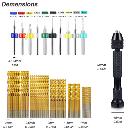 Micro Mini Pin Vise Hand Drill - Woodworking Front Vise ulasan dan harga