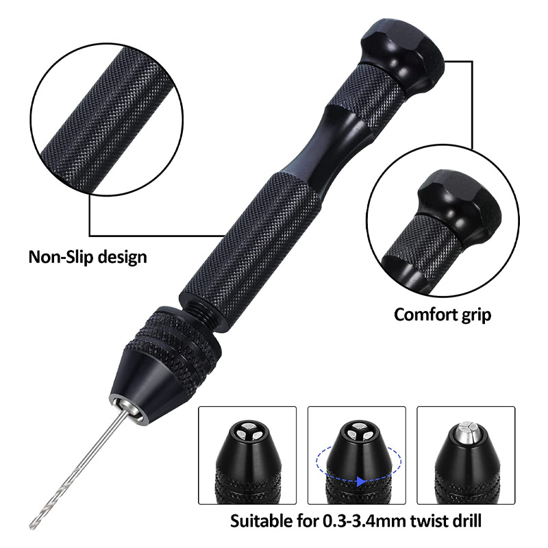 Micro Mini Pin Vise Hand Drill - Woodworking Front Vise ulasan dan harga