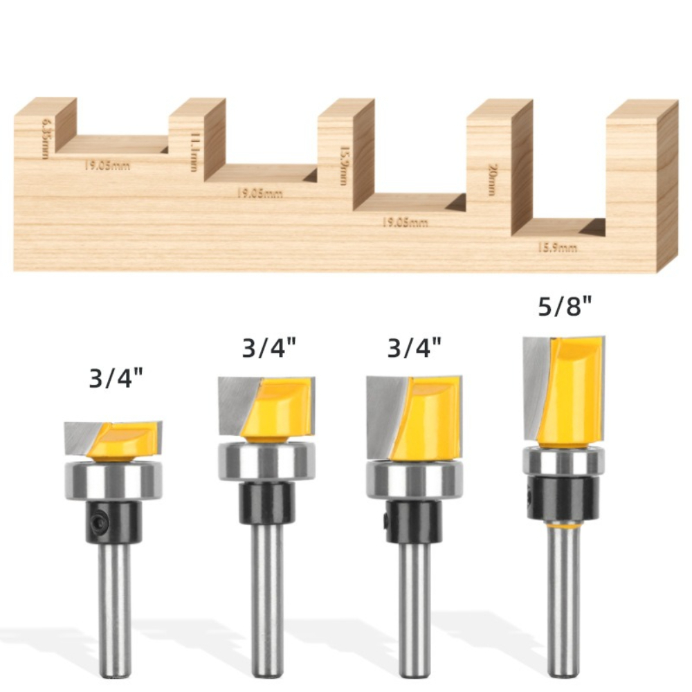 1/4Inch Shank Flush Trim Route - Router Bits For Woodworking ulasan dan harga