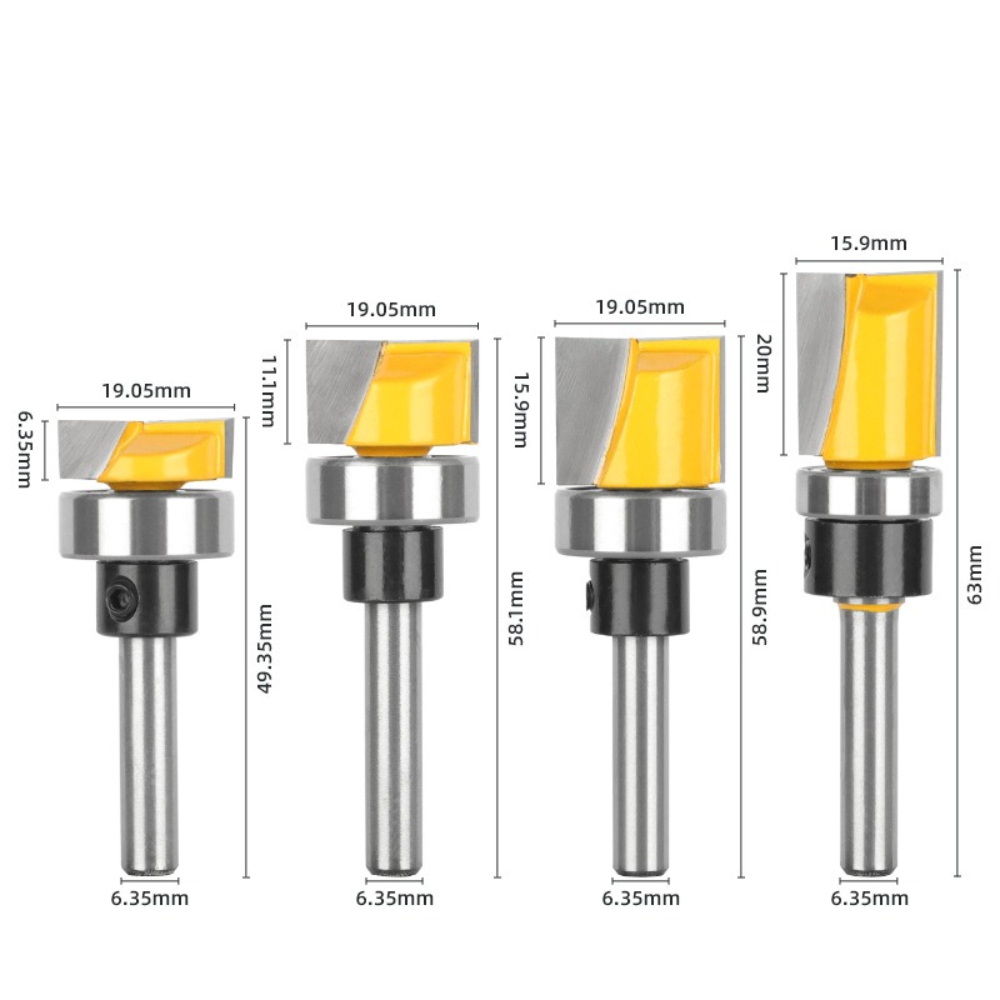 1/4Inch Shank Flush Trim Route - Router Bits For Woodworking ulasan dan harga