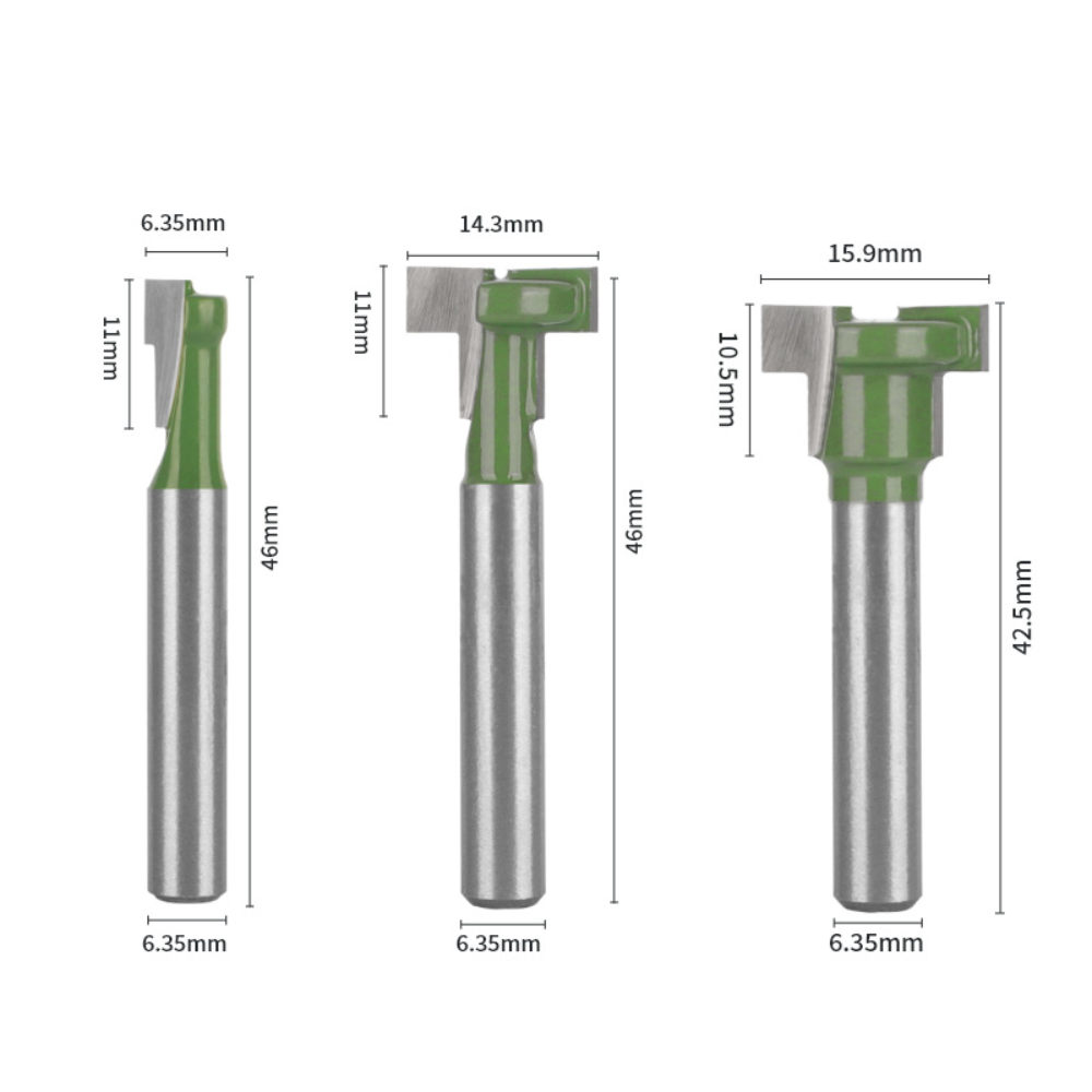 Keyhole Router Bit Set 6mm 1/4 - Router Bits For Woodworking ulasan dan harga