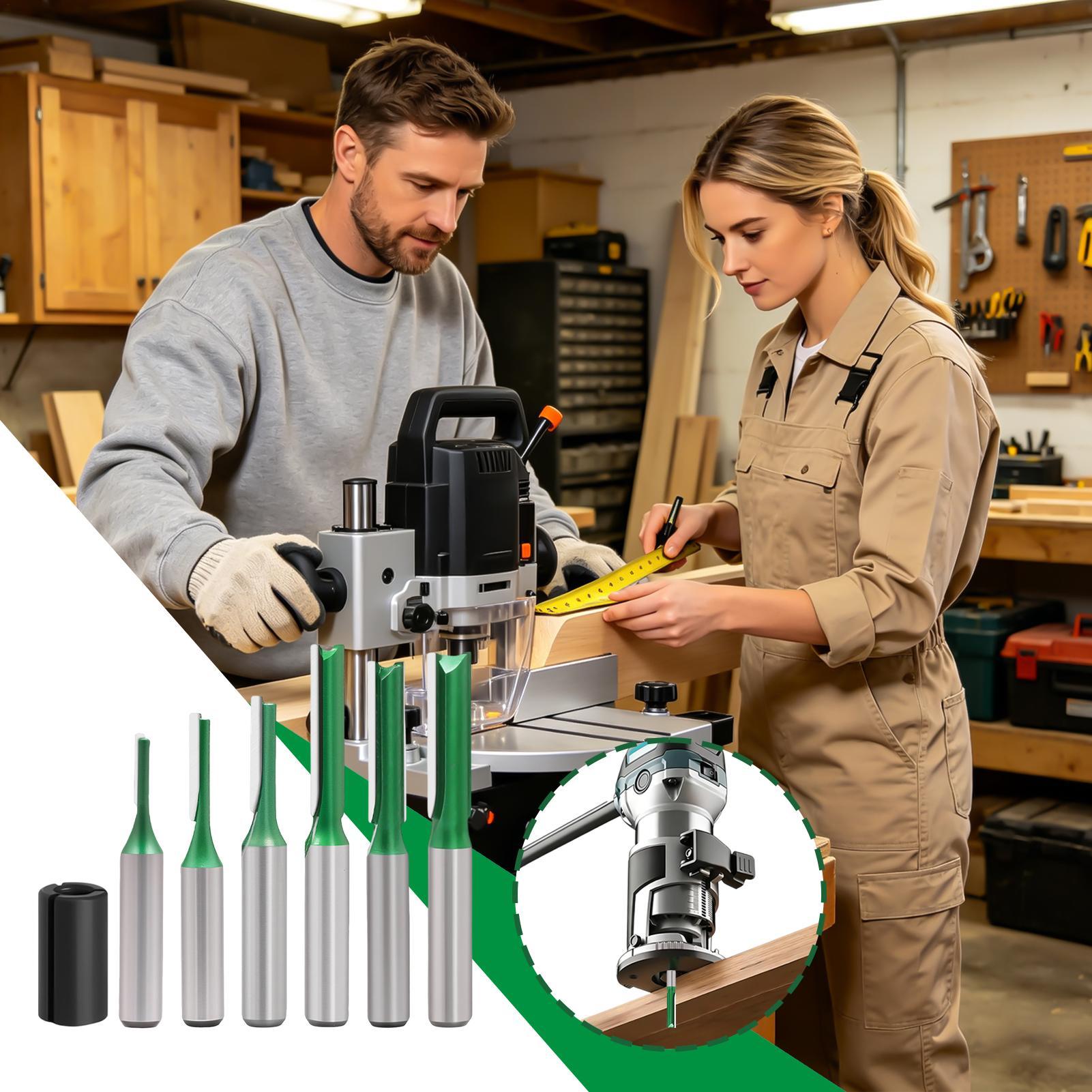 Straight Router Bit 8mm Shank  - Router Bits For Woodworking ulasan dan harga