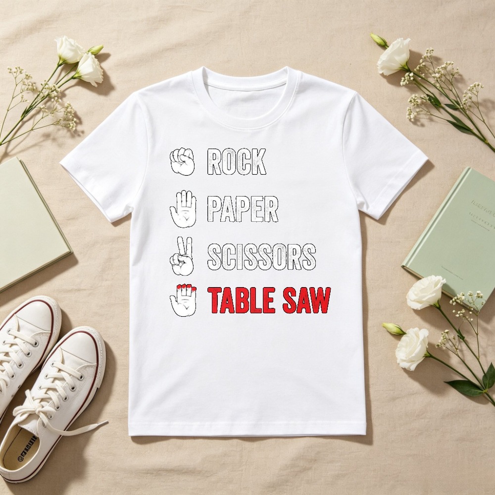 Rock Paper Scissors Table Saw  - Woodworking Jokes ulasan dan harga