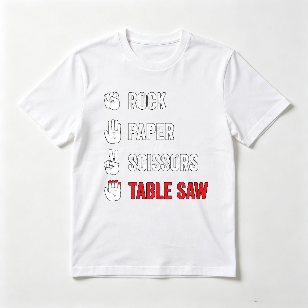 Rock Paper Scissors Table Saw  - Woodworking Jokes ulasan dan harga