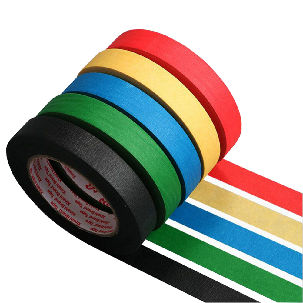 20M Colorful Paper Tape Red Bl - Woodworking Mask ulasan dan harga