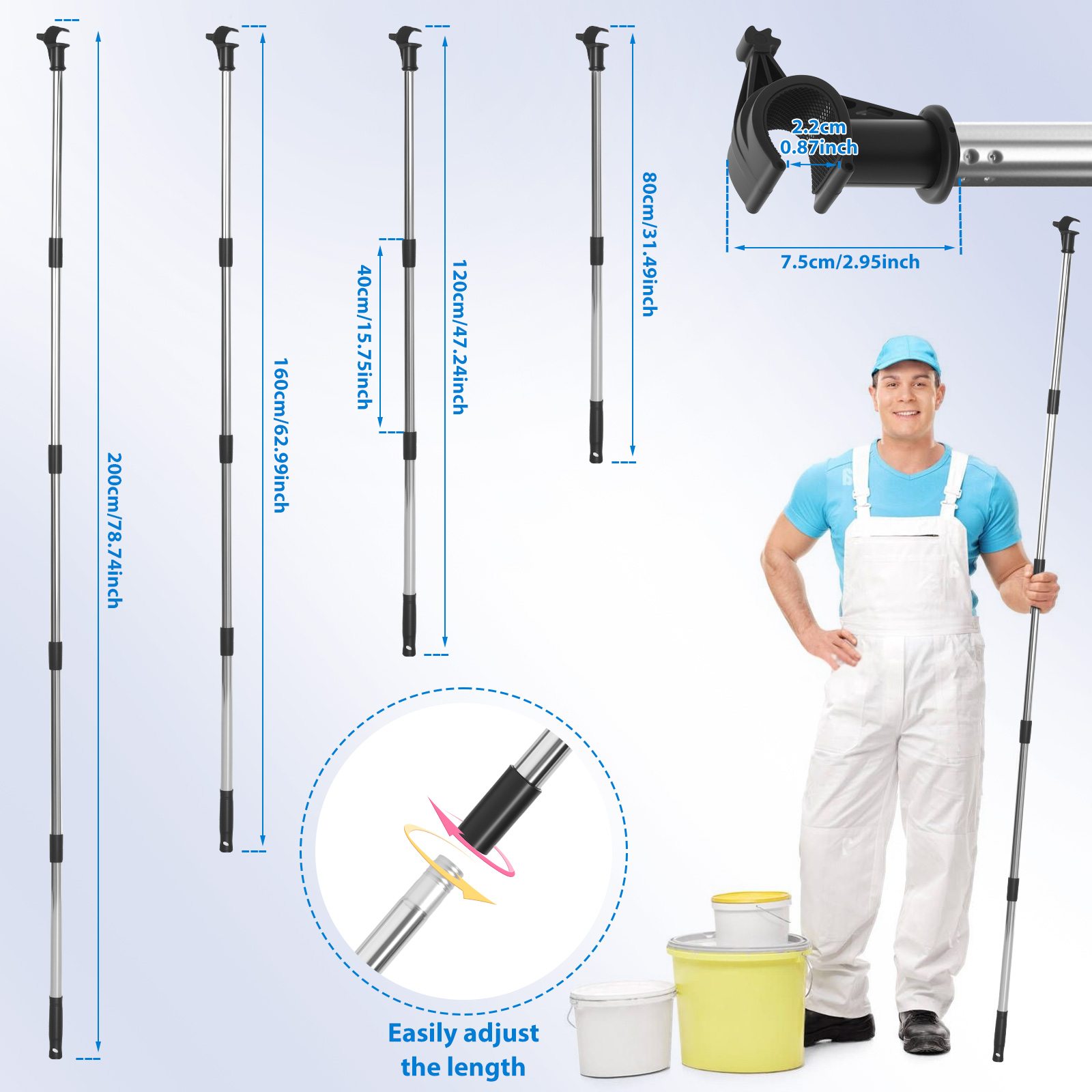 78.7In Window Pole Opener Stai - Woodworking Lofts ulasan dan harga