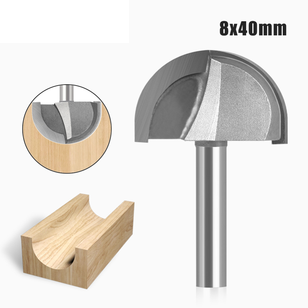 Half Round Cove Router Bit 8mm - Router Bits For Woodworking ulasan dan harga