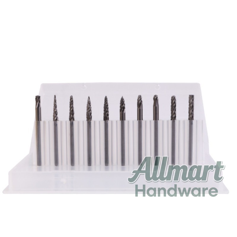 10PCS Wood Carbide Rotary Burr - Router Bits For Woodworking ulasan dan harga