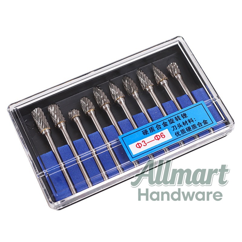 10PCS Wood Carbide Rotary Burr - Router Bits For Woodworking ulasan dan harga
