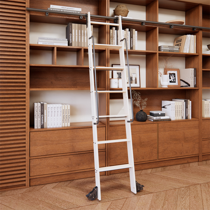 Rolling Library Ladder Hardwar - Woodworking Lofts ulasan dan harga
