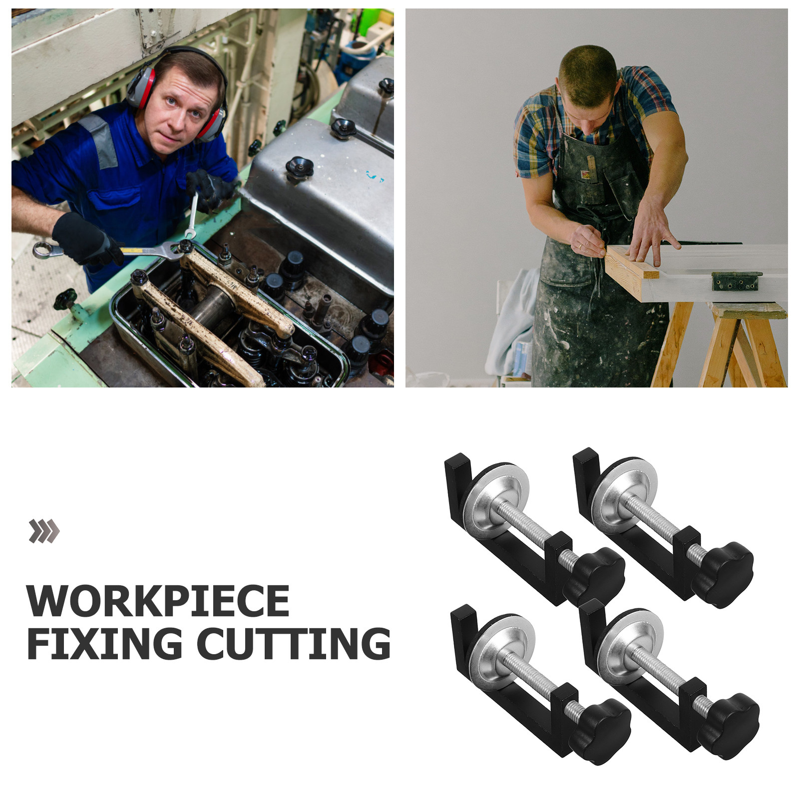 4Pcs Woodworking Fixture Clamp - Furniture And Woodworking ulasan dan harga