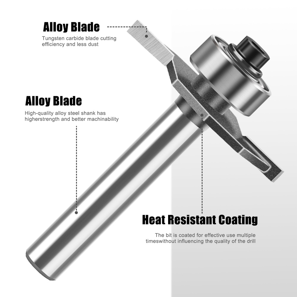 1/4-1/2 Handle Ball Bearing T- - Router Bits For Woodworking ulasan dan harga