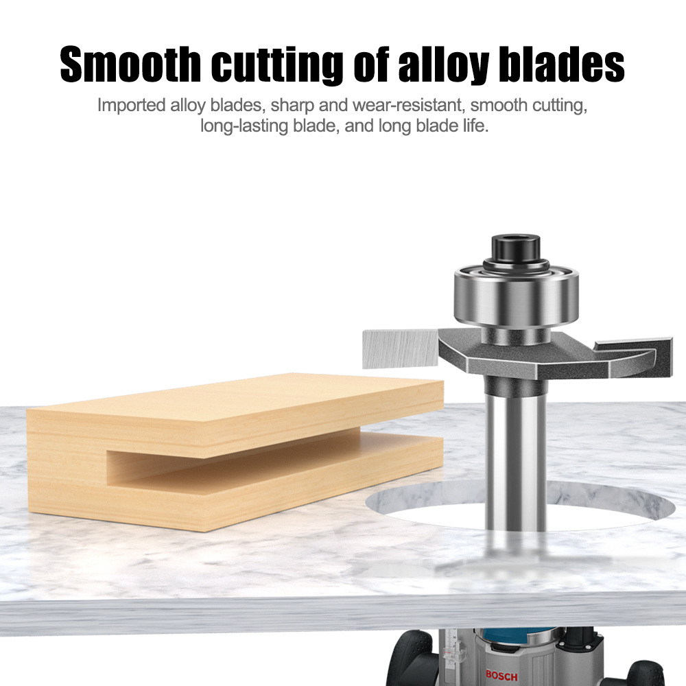 1/4-1/2 Handle Ball Bearing T- - Router Bits For Woodworking ulasan dan harga