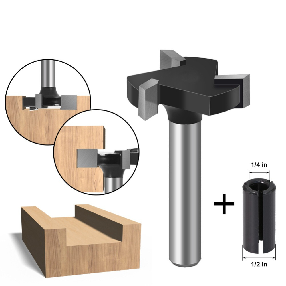 4‑Flute T‑Slot Router Bit Carb - Router Bits For Woodworking ulasan dan harga