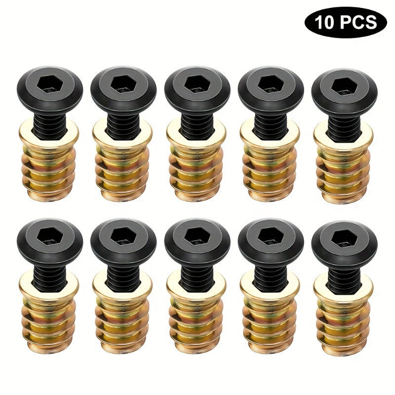 10PCS Nut Threaded Inserts Com - Woodworking Tool Stores ulasan dan harga