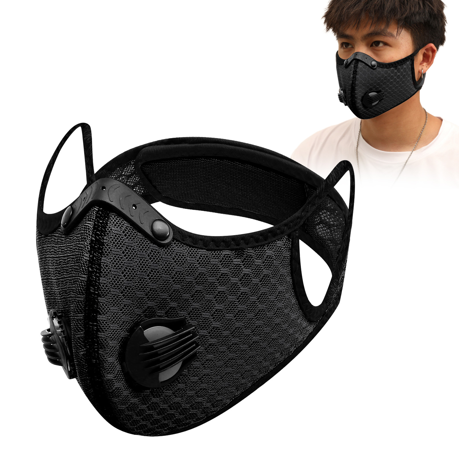 Unisex Windproof Riding Mask A - Woodworking Mask ulasan dan harga