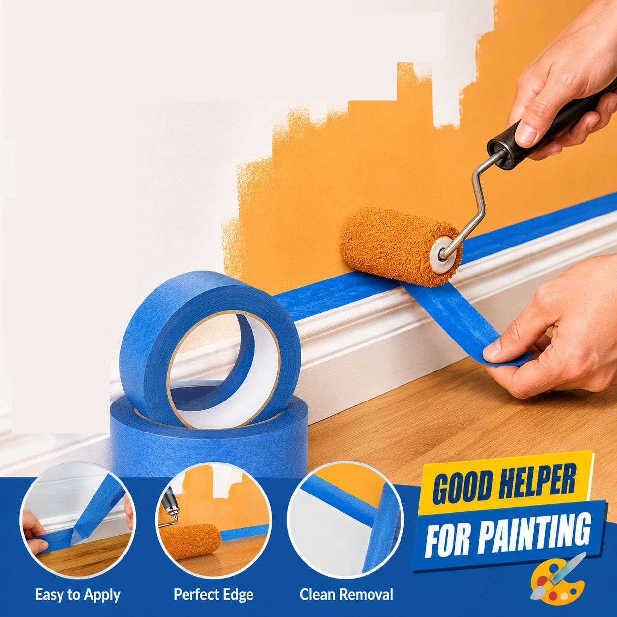3 Roll/Set Paint Tape Multi-Su - Woodworking Mask ulasan dan harga