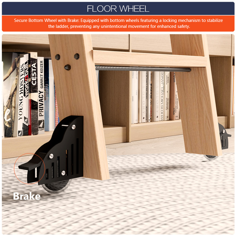 Rolling Library Ladder Hardwar - Woodworking Lofts ulasan dan harga