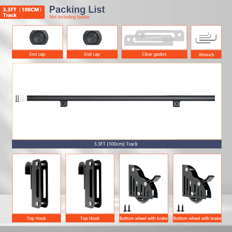 Rolling Library Ladder Hardwar - Woodworking Lofts ulasan dan harga
