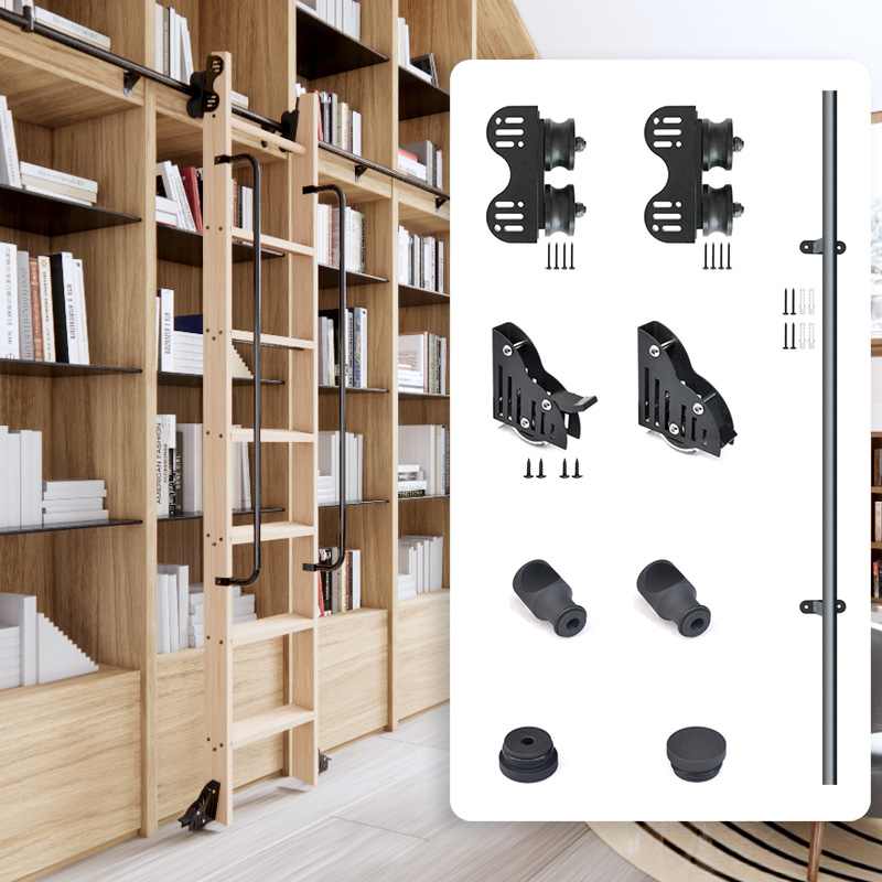 Rolling Library Ladder Hardwar - Woodworking Lofts ulasan dan harga